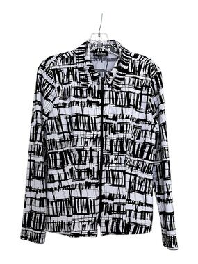 Black & White Printed Blazer Jacket